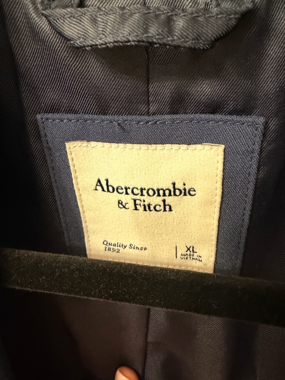 Abercrombie & Fitch Navy Blue Women's Blazer Jacket - Picture 2 of 3